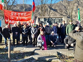 Il 02/02 si è svolta la cerimonia in memoria del anniversario della morte di F.Poletaev, partigiano sovietico, eroe dell’URSS e dell’Italia 