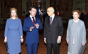 Il 16/02/2011 il Presidente Russo Dmitry Medvedev si è recato in visita ufficiale in Italia