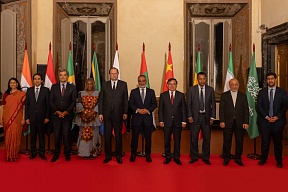 L'inaugurazione del progetto espositivo "La Russia e i Paesi BRICS nella sfera della cultura: l'arte nuova del nuovo mondo"